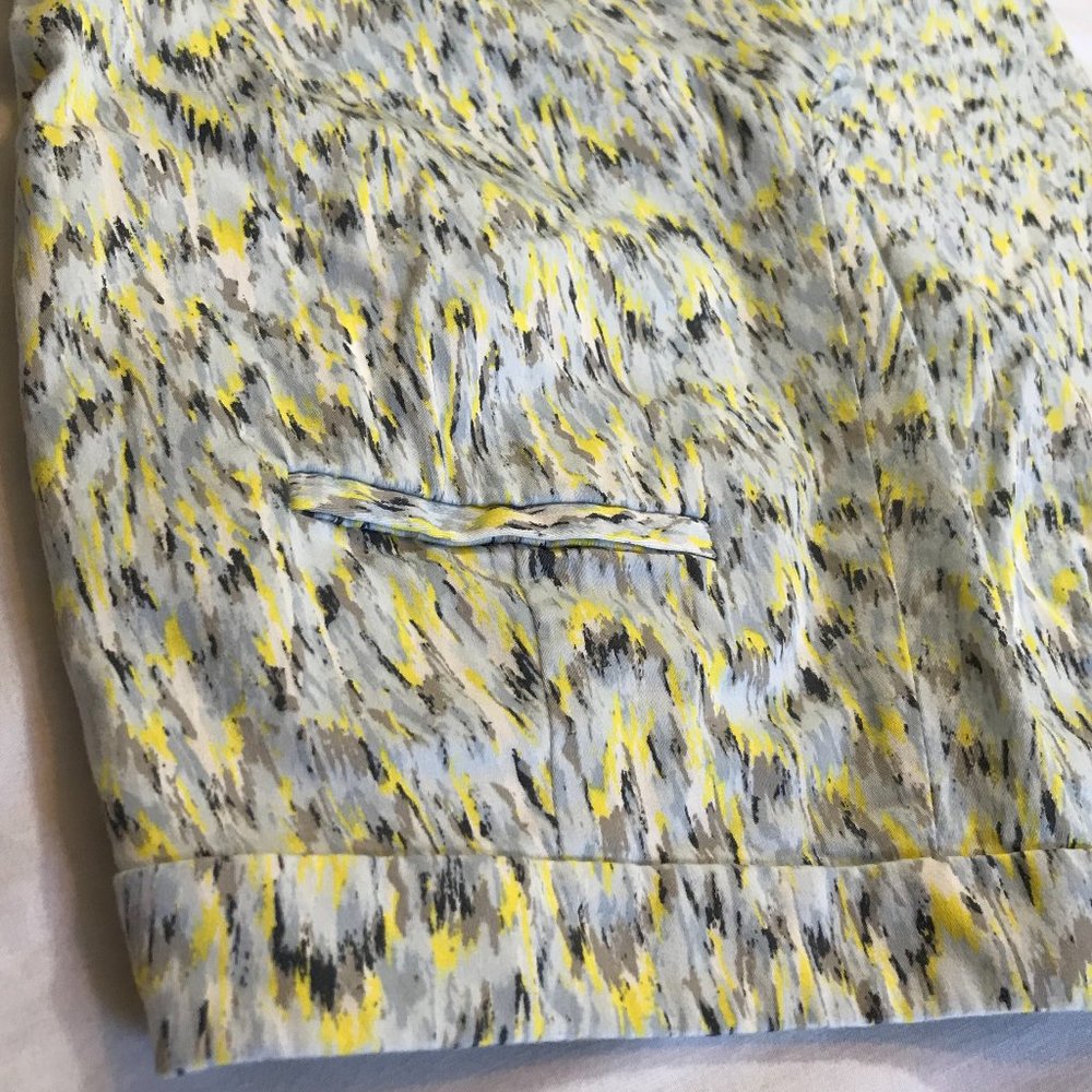 Zara Basic Blue & Yellow Multicolor Form Fit Pants - Picture 6 of 9